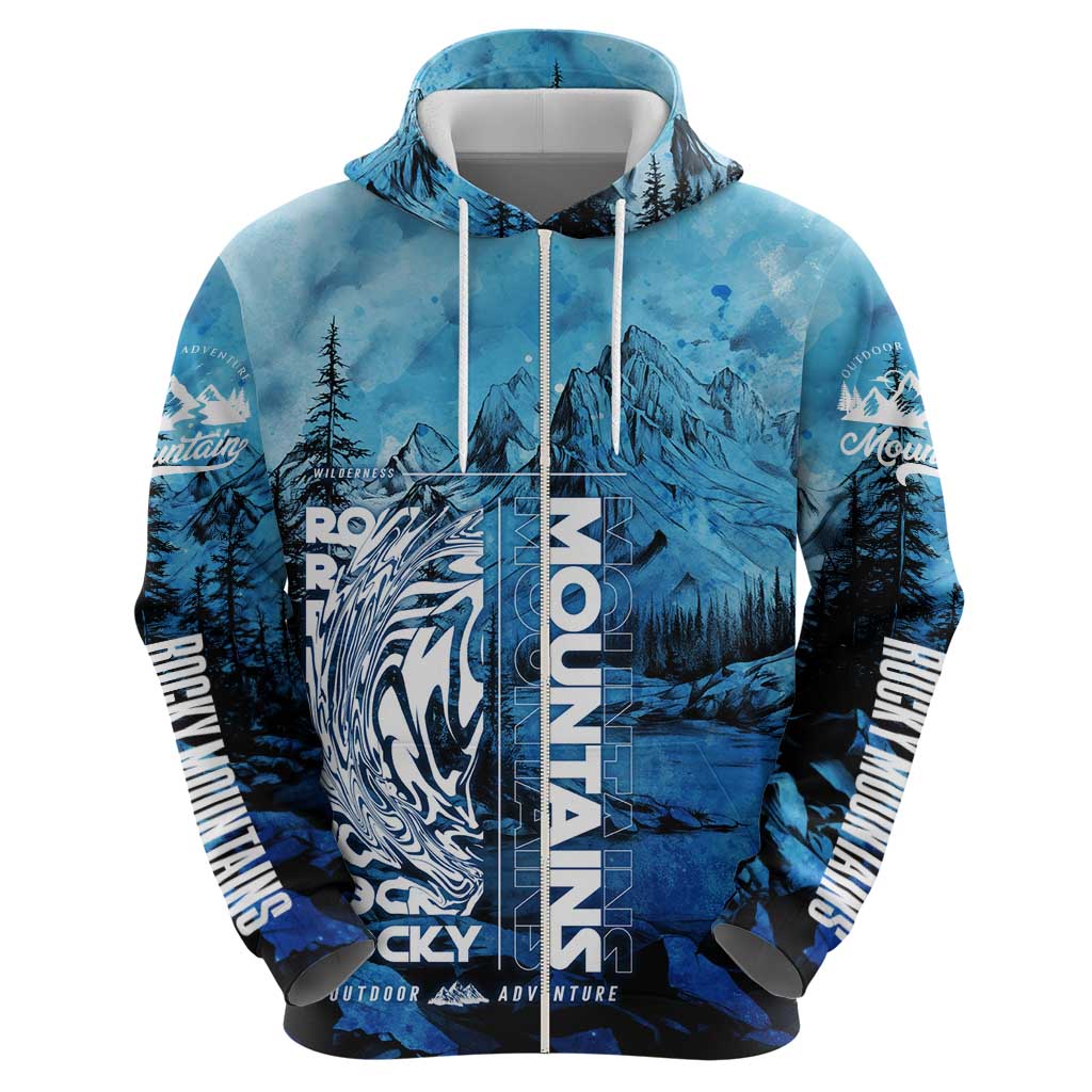 Rocky Mountains Hoodie Outdoor Adventure DT02