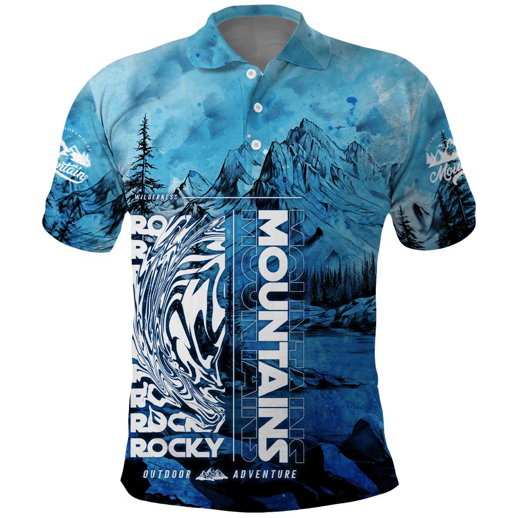 Rocky Mountains Polo Shirt Outdoor Adventure DT02
