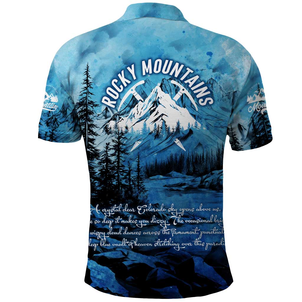 Rocky Mountains Polo Shirt Outdoor Adventure DT02