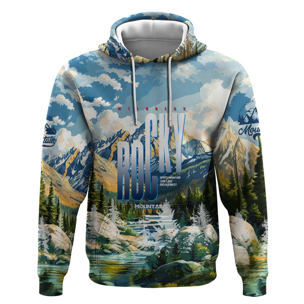 Wilderness of Rocky Mountains Hoodie DT02