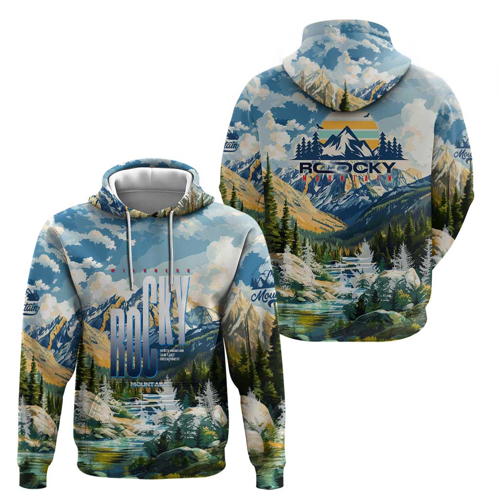 Wilderness of Rocky Mountains Hoodie DT02