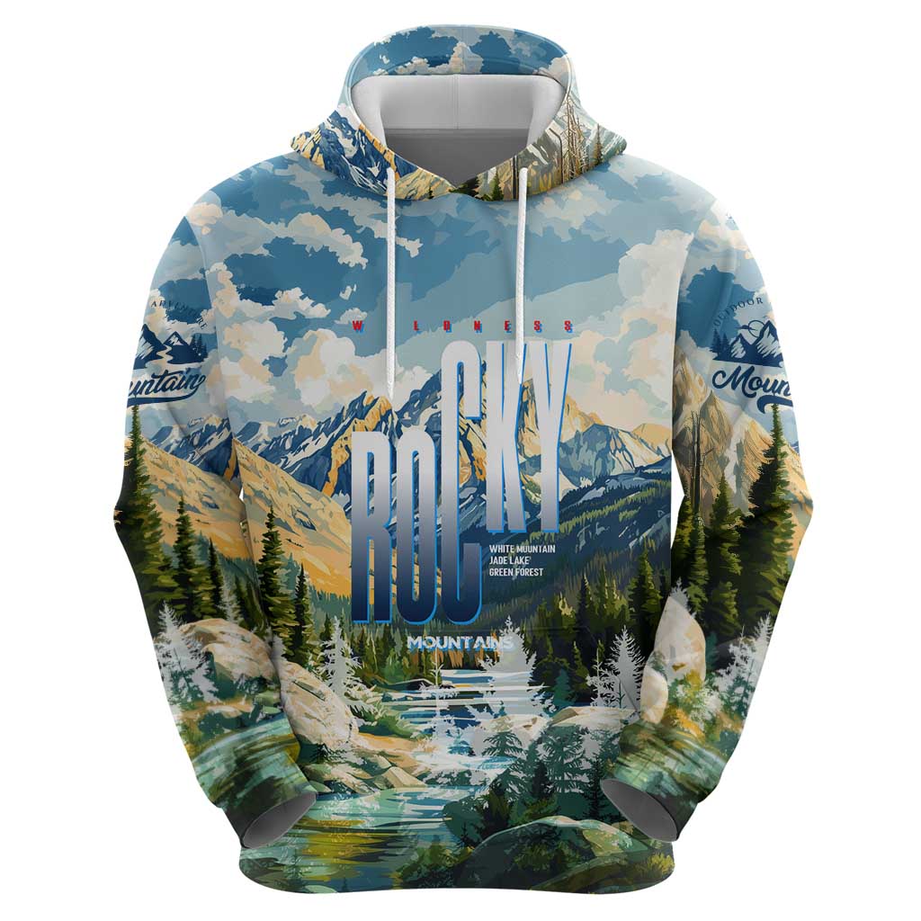 Wilderness of Rocky Mountains Hoodie DT02