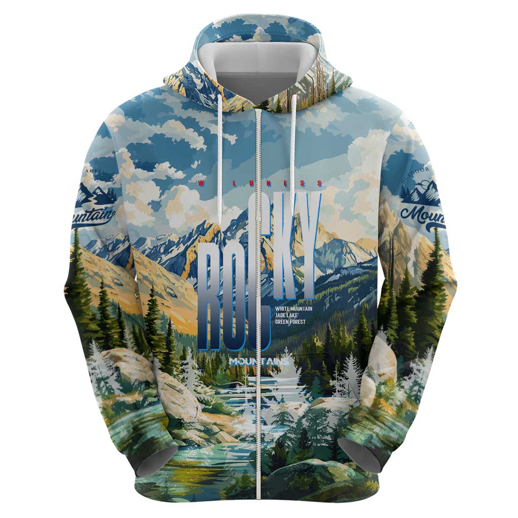 Wilderness of Rocky Mountains Hoodie DT02