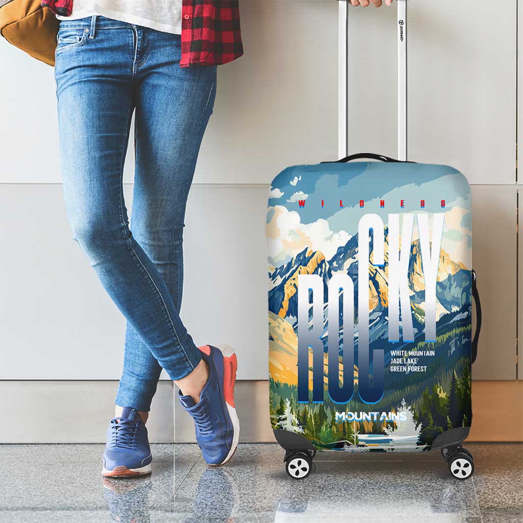 Wilderness of Rocky Mountains Luggage Cover DT02