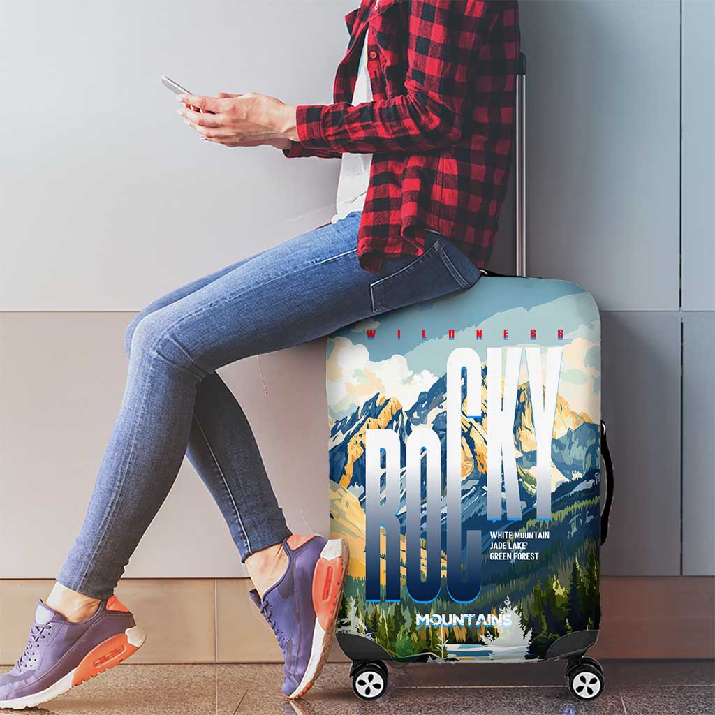 Wilderness of Rocky Mountains Luggage Cover DT02