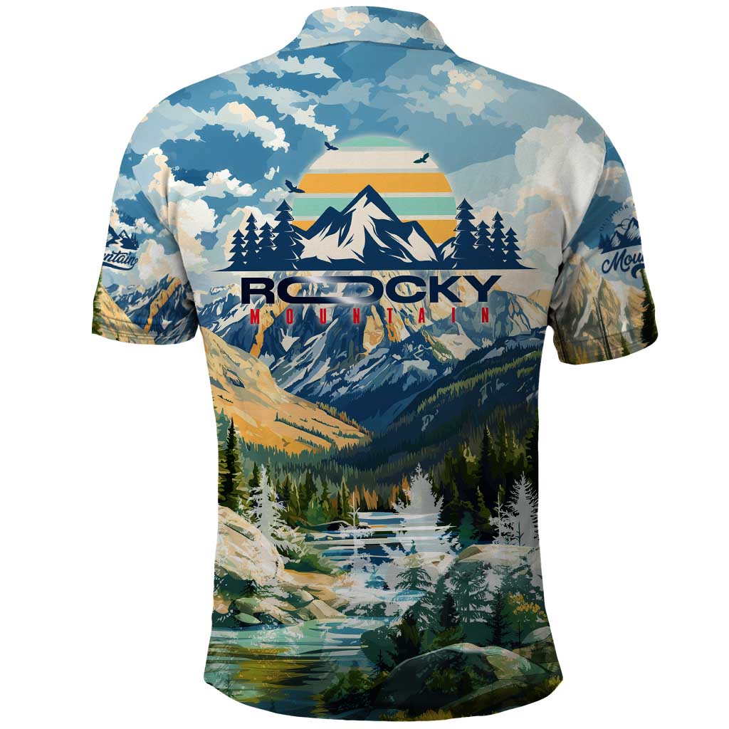 Wilderness of Rocky Mountains Polo Shirt DT02