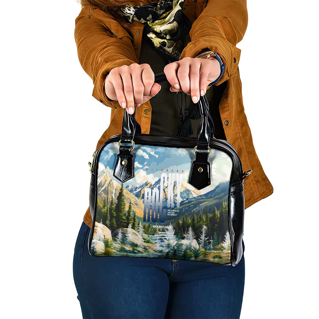 Wilderness of Rocky Mountains Shoulder Handbag DT02