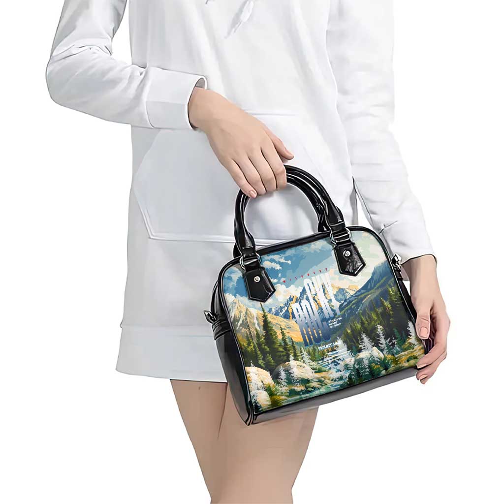 Wilderness of Rocky Mountains Shoulder Handbag DT02