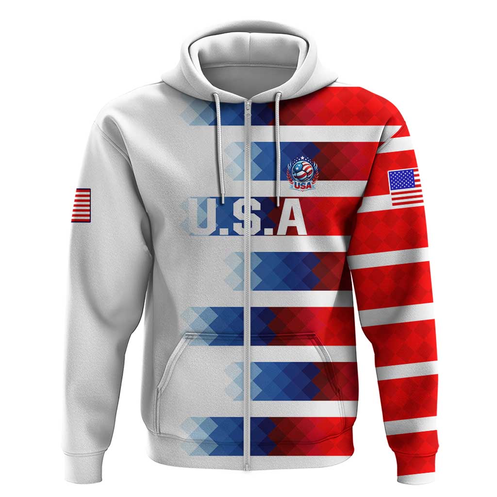 USA Soccer Hoodie Summer Paris 2024 DT02