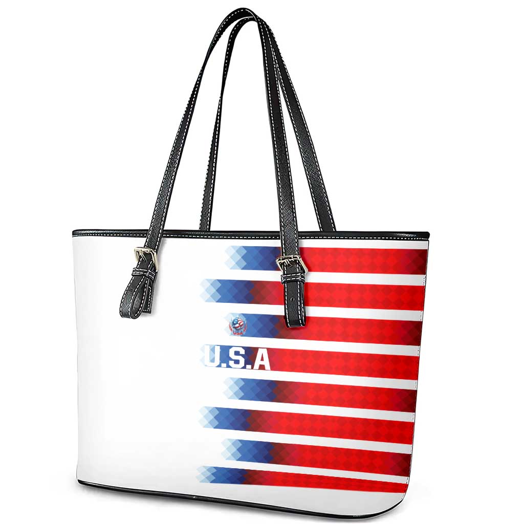 USA Soccer Leather Tote Bag Summer Paris 2024 DT02