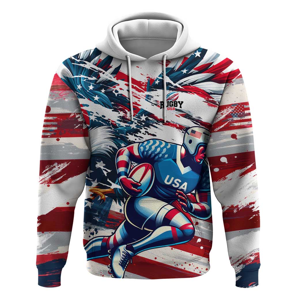 USA Rugby Hoodie Summer Paris 2024 DT02
