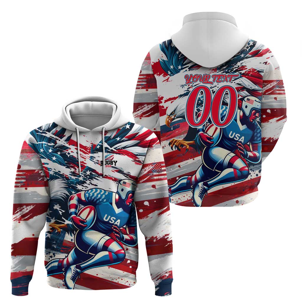 USA Rugby Hoodie Summer Paris 2024 DT02