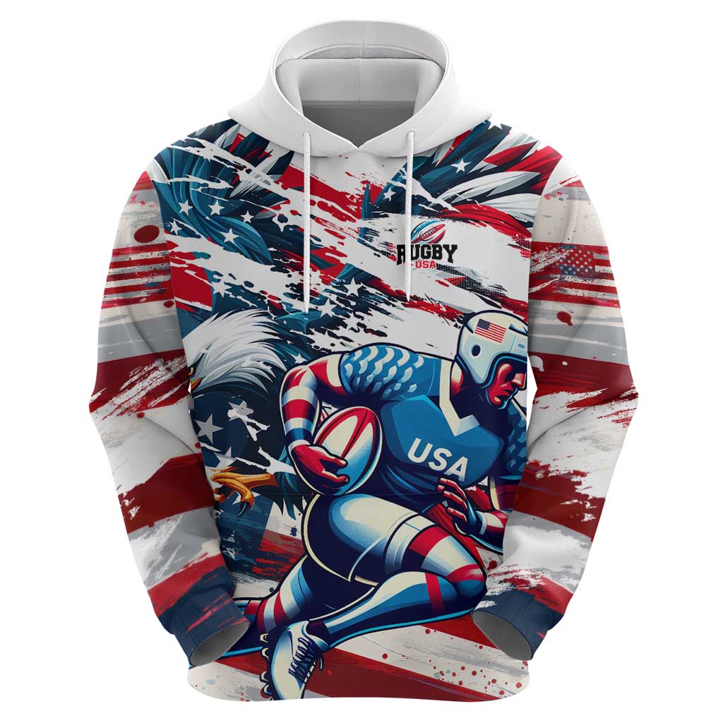 USA Rugby Hoodie Summer Paris 2024 DT02