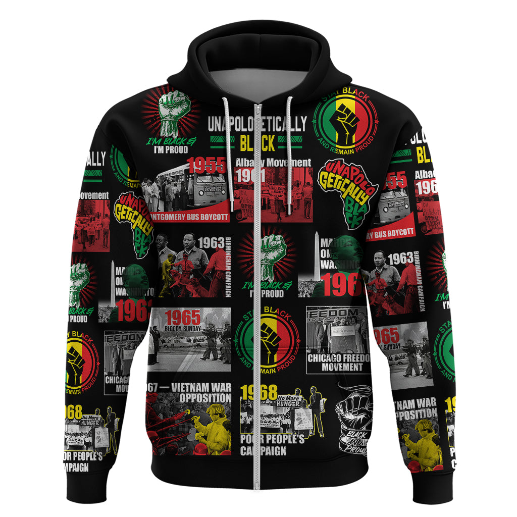 Civil Rights Movement Hoodie Poster Art Black Pride DT02