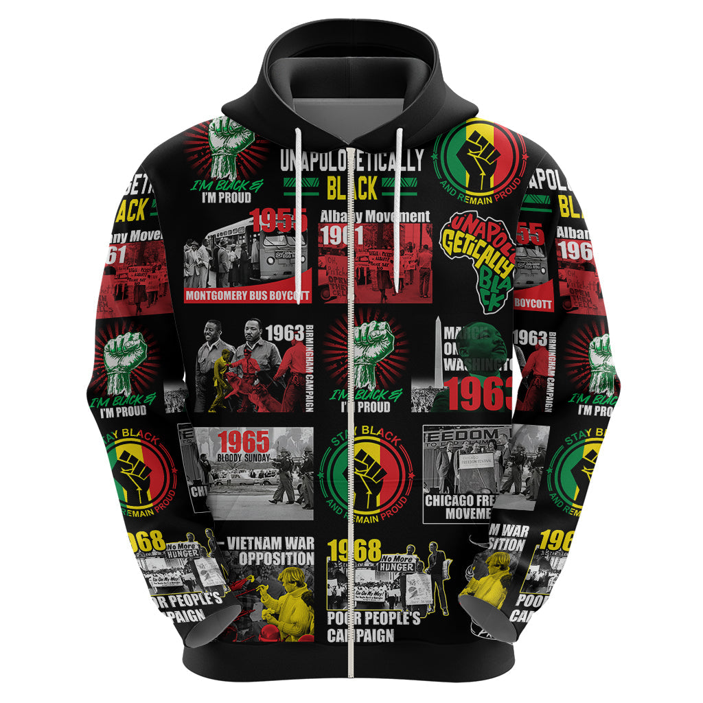 Civil Rights Movement Hoodie Poster Art Black Pride DT02