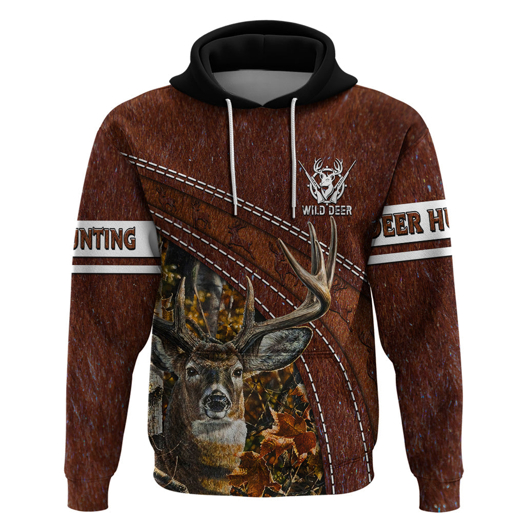 Deer Hunting Hoodie In The Forest Brown DT02