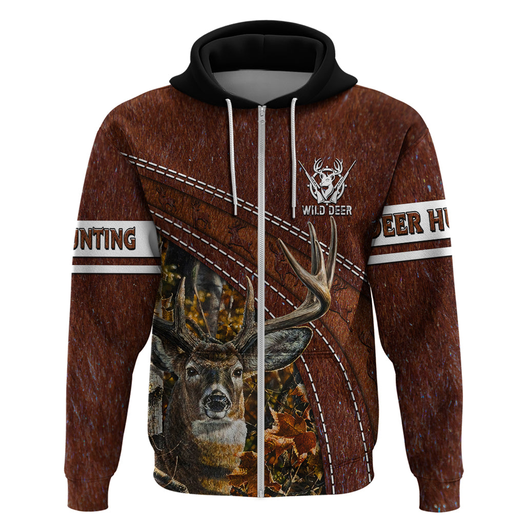 Deer Hunting Hoodie In The Forest Brown DT02