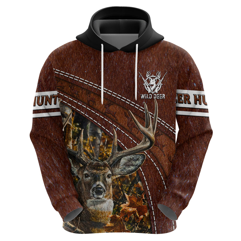 Deer Hunting Hoodie In The Forest Brown DT02