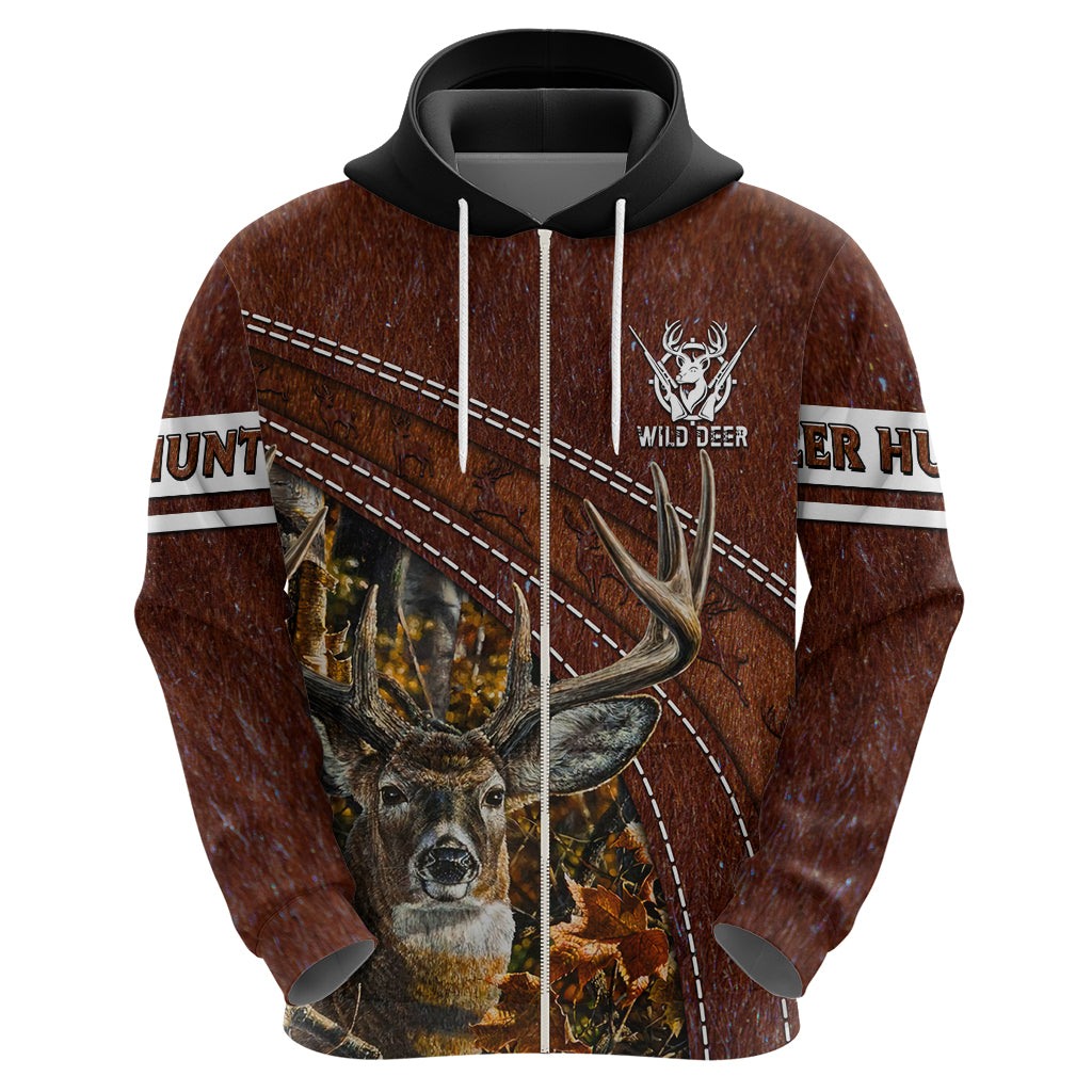 Deer Hunting Hoodie In The Forest Brown DT02