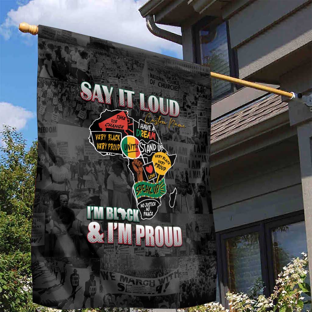 I'm Black and I'm Proud - Personalized African Garden Flag DT02