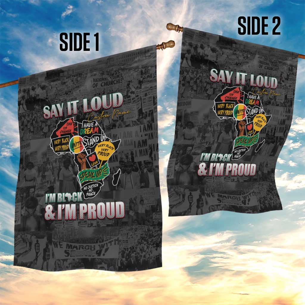 I'm Black and I'm Proud - Personalized African Garden Flag DT02