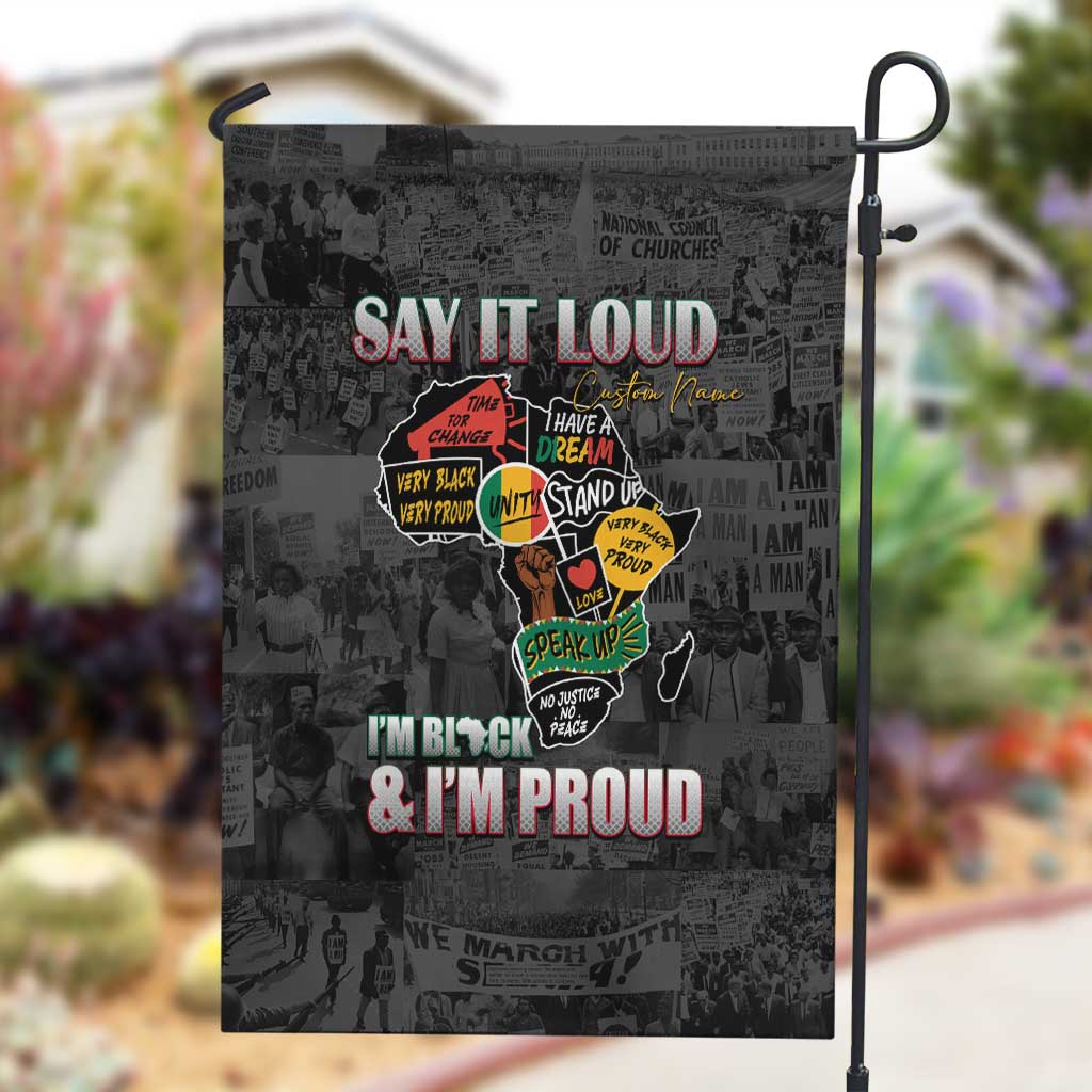 I'm Black and I'm Proud - Personalized African Garden Flag DT02