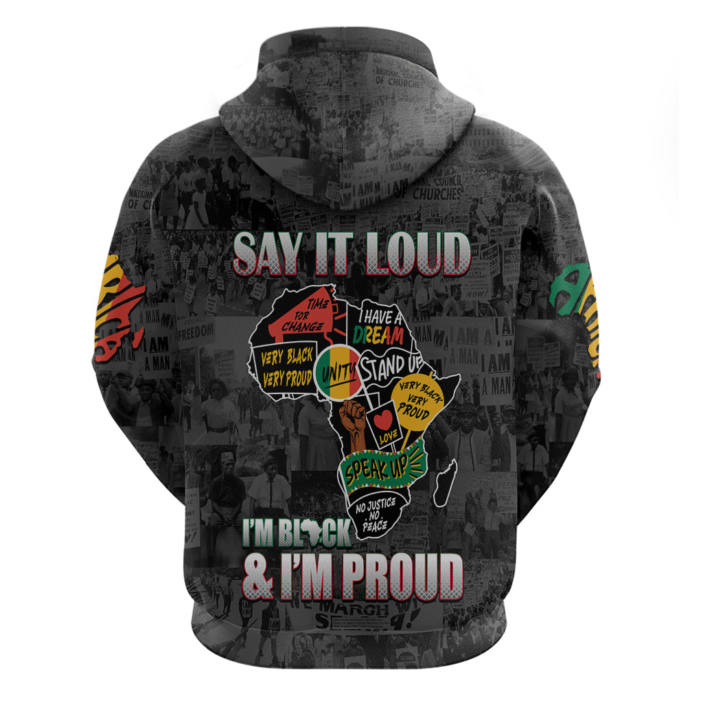 Personalized I'm Black and I'm Proud African Hoodie DT02