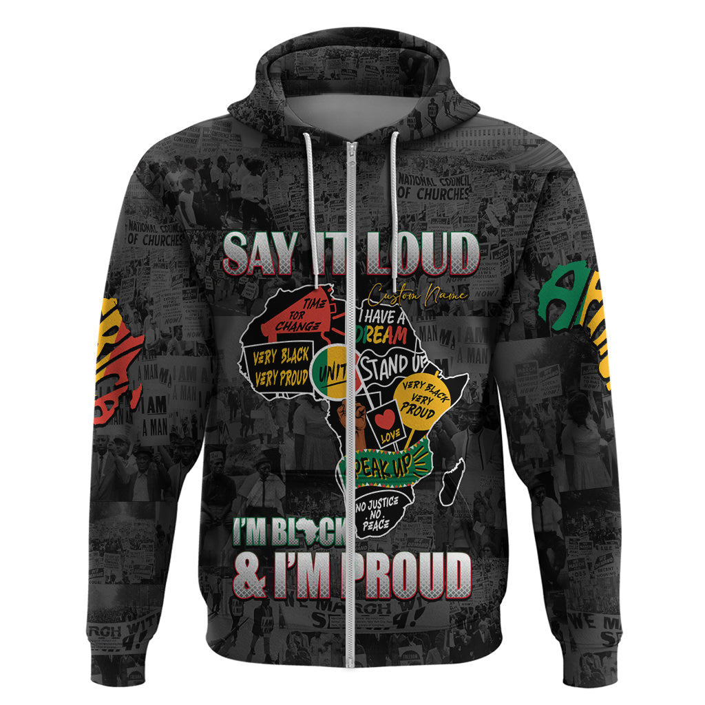 Personalized I'm Black and I'm Proud African Hoodie DT02