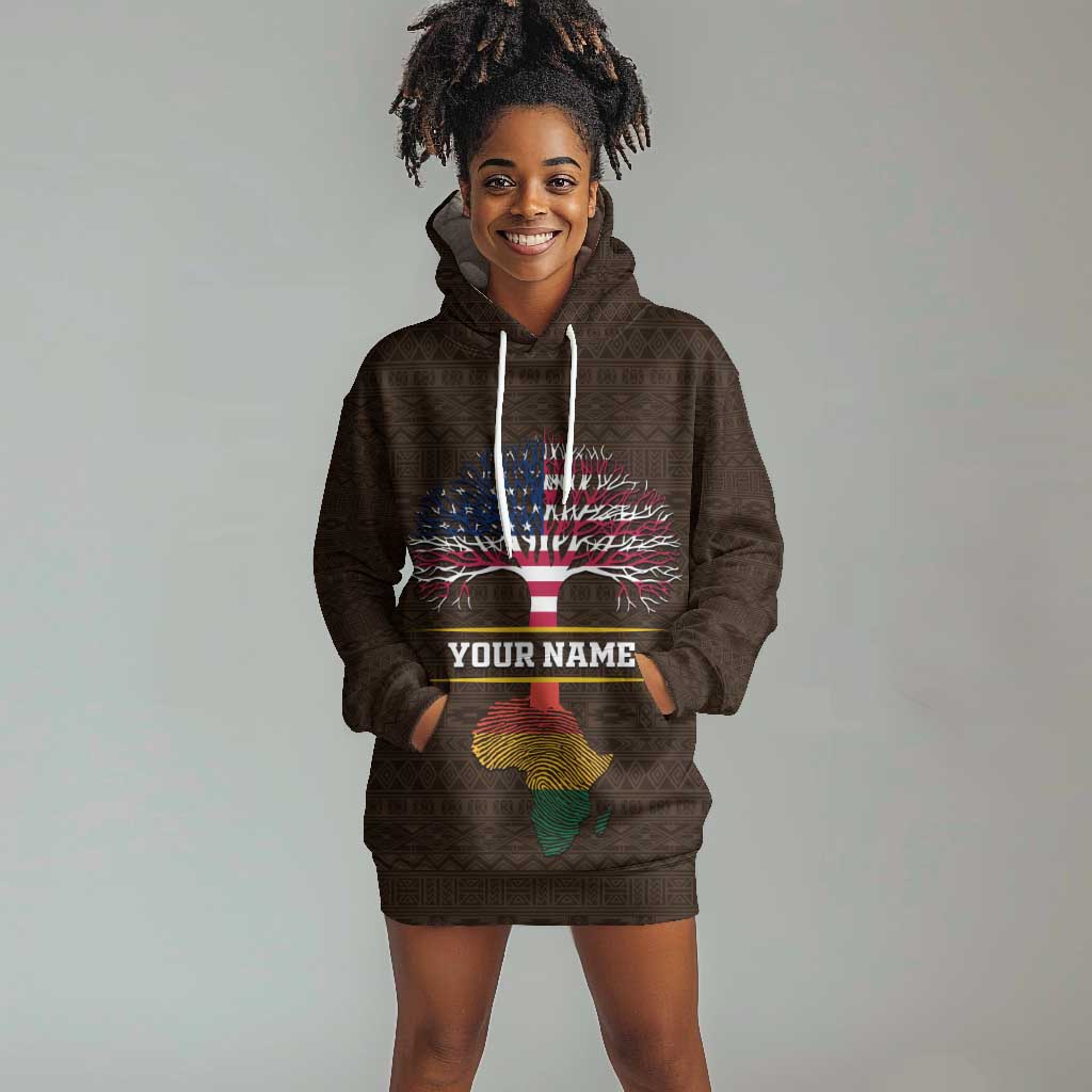 African Roots Design - Custom Personalized Hoodie Dress DT02
