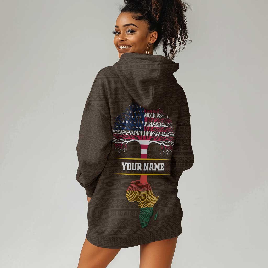 African Roots Design - Custom Personalized Hoodie Dress DT02