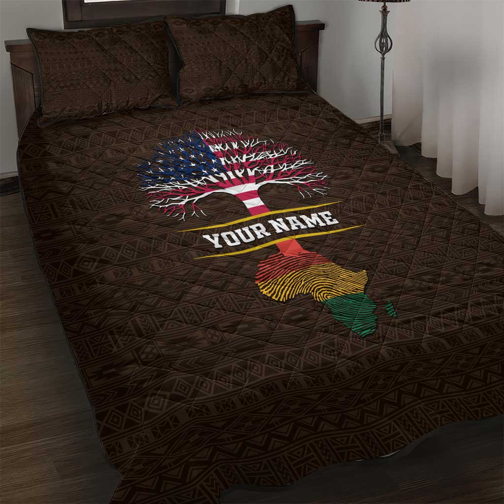 African Roots Design - Custom Personalized Quilt Bed Set DT02