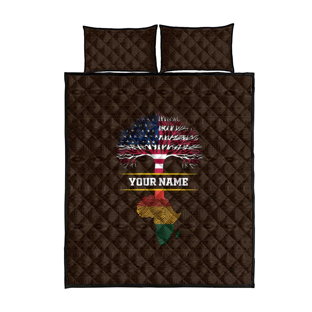 African Roots Design - Custom Personalized Quilt Bed Set DT02