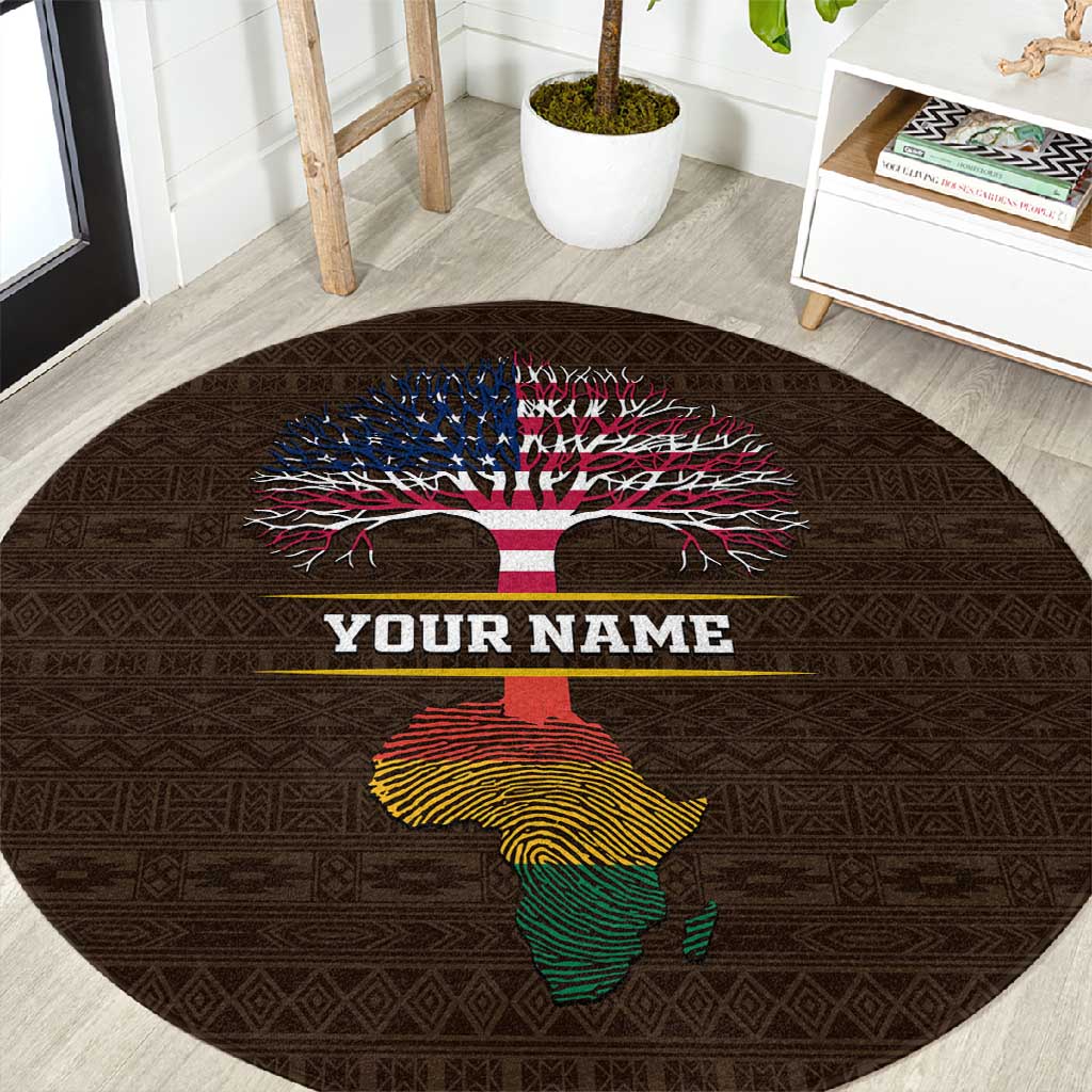 African Roots Design - Custom Personalized Round Carpet DT02