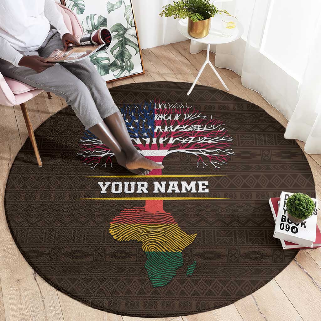 African Roots Design - Custom Personalized Round Carpet DT02