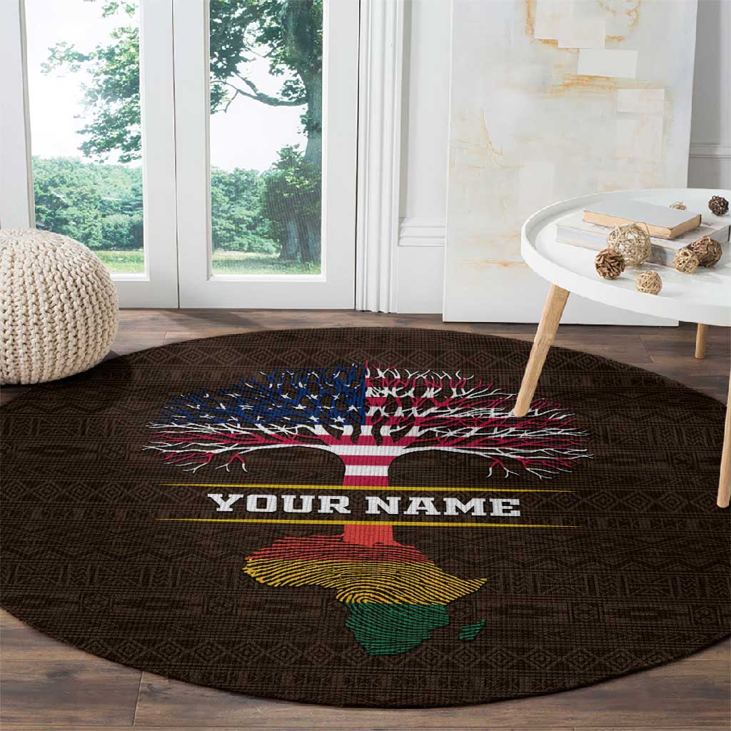 African Roots Design - Custom Personalized Round Carpet DT02