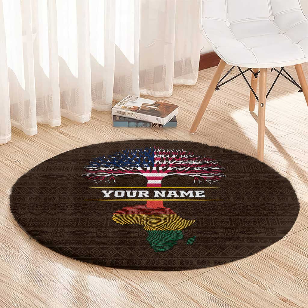 African Roots Design - Custom Personalized Round Carpet DT02