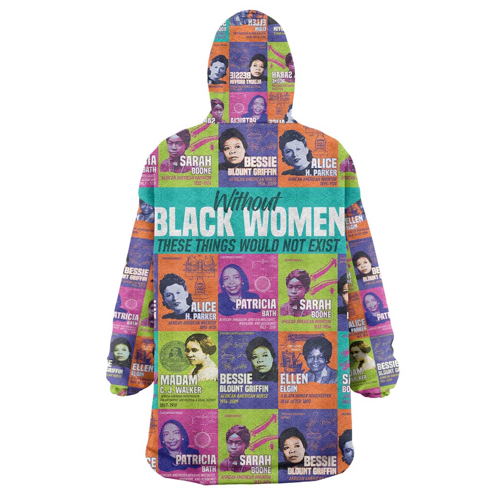 African Women Inventors Wearable Blanket Hoodie Without Black Women These Things Would Not Exist DT02