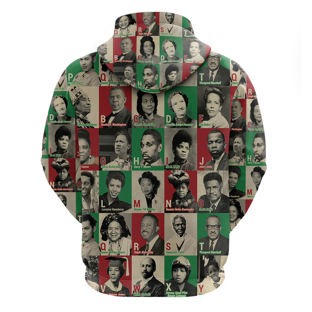A To Z Of Black Heroes Hoodie Civil Rights Leaders DT02