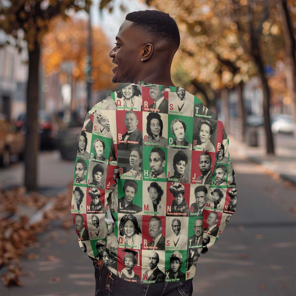 A To Z Of Black Heroes Sweatshirt Civil Rights Leaders DT02