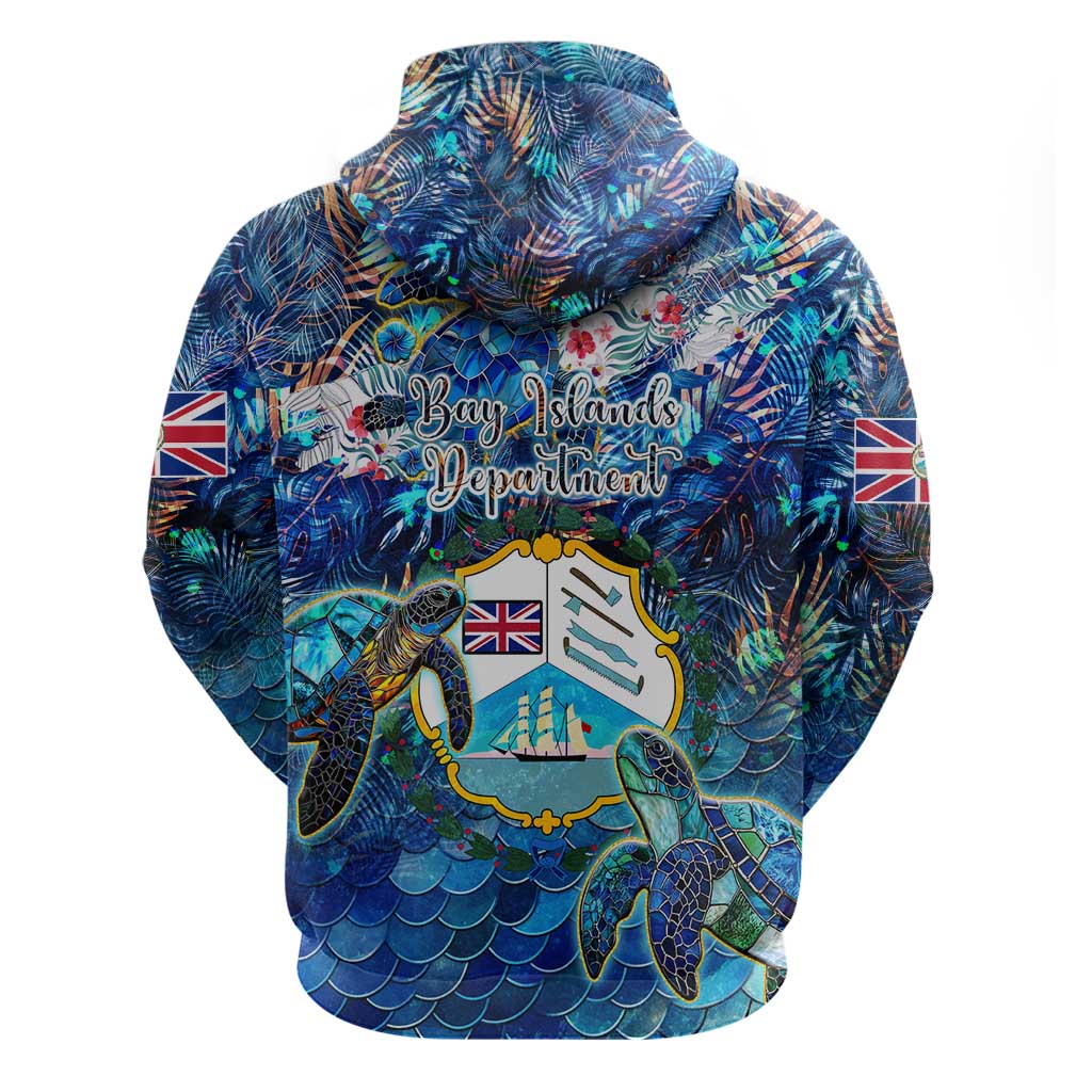 Bay Islands Department Hoodie Sea Turtle Tropical Pattern DT02