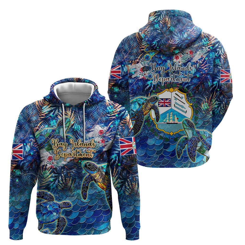 Bay Islands Department Hoodie Sea Turtle Tropical Pattern DT02