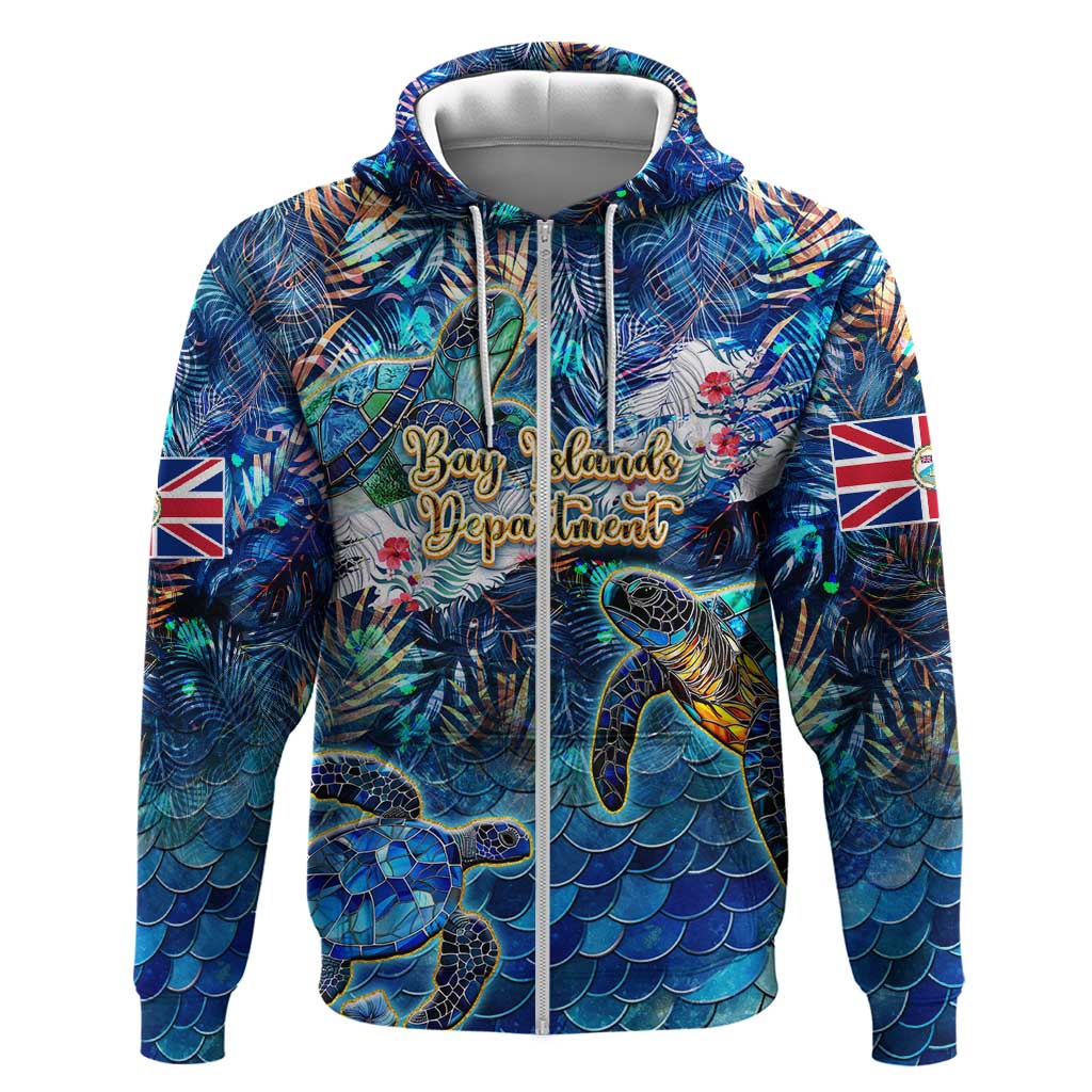 Bay Islands Department Hoodie Sea Turtle Tropical Pattern DT02