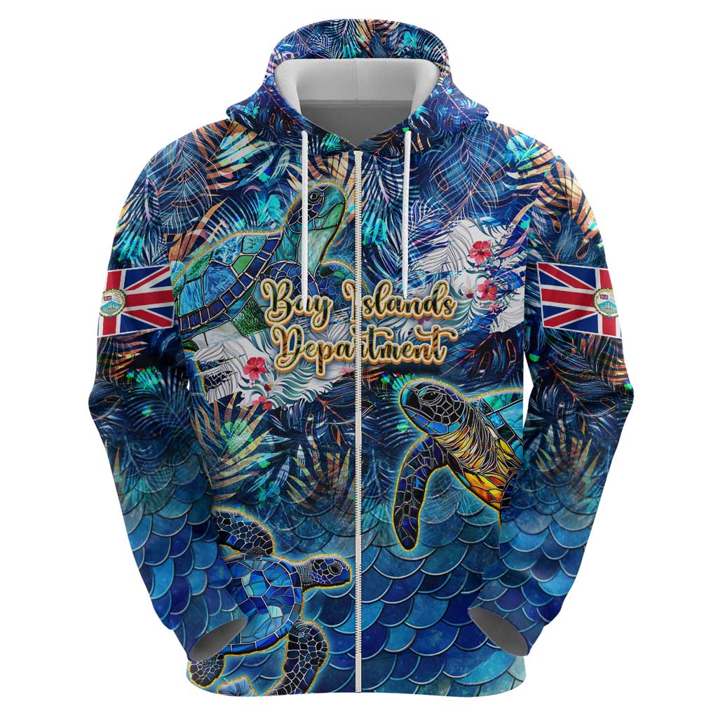 Bay Islands Department Hoodie Sea Turtle Tropical Pattern DT02