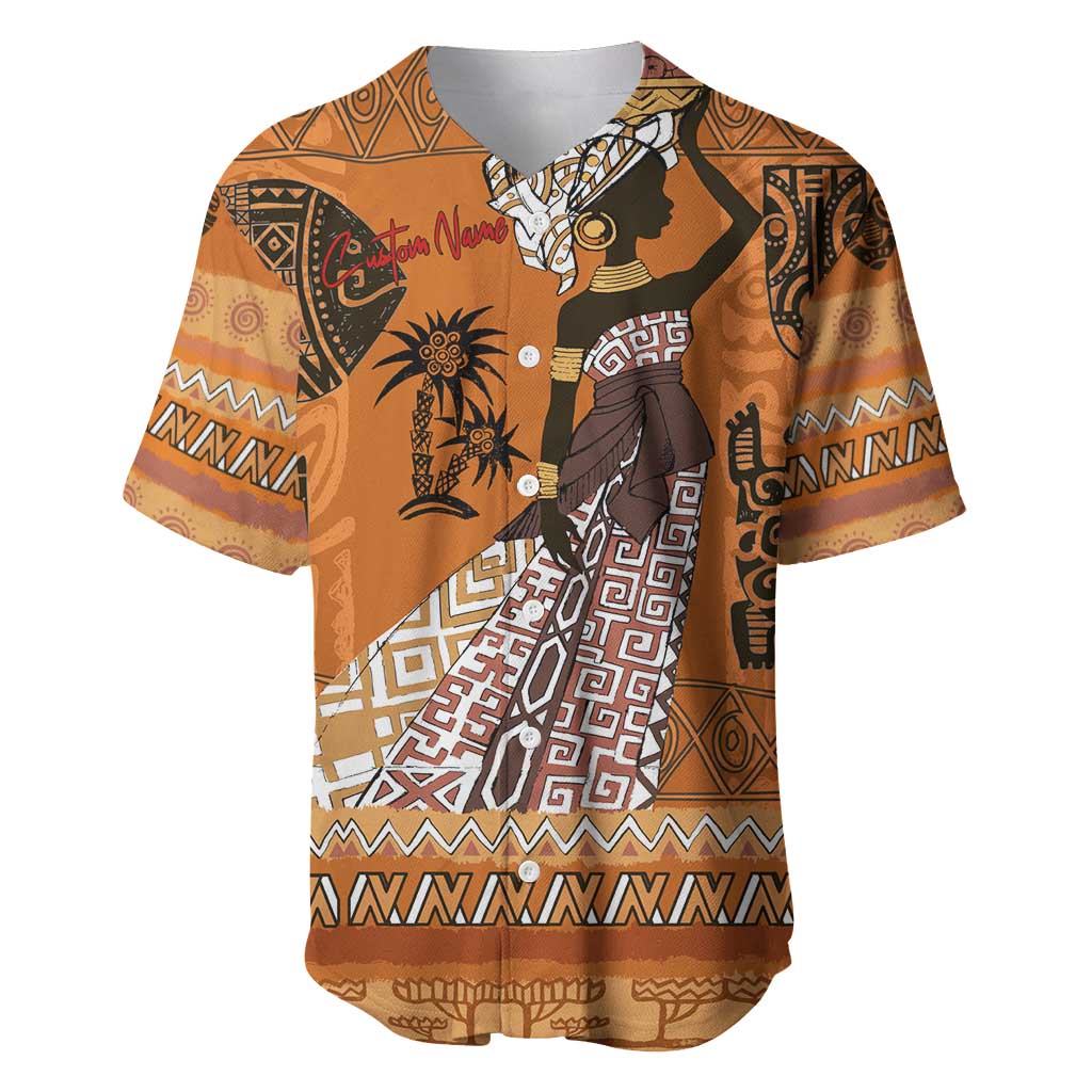 Personalized Beautiful Woman African Baseball Jersey DT02