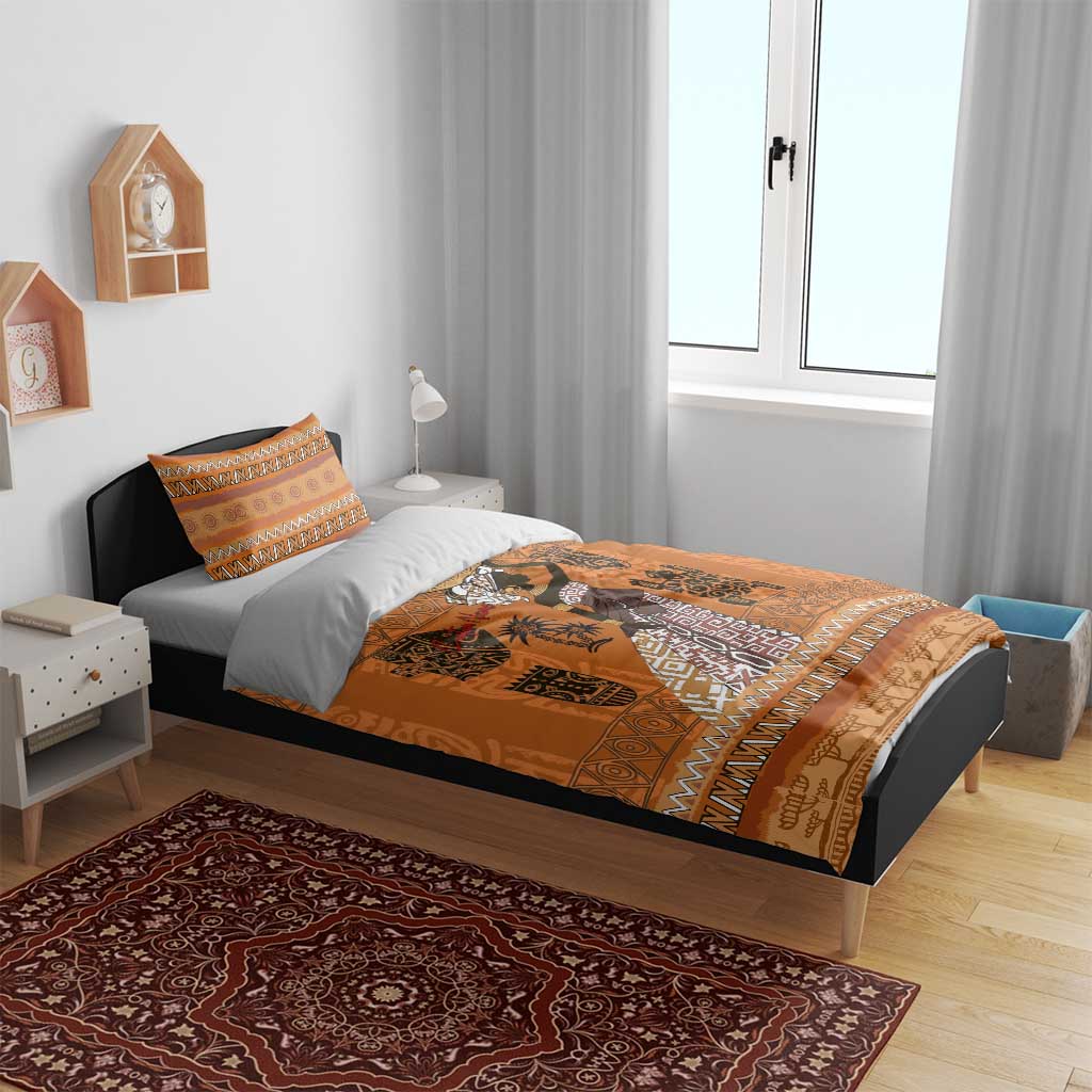 Personalized Beautiful Woman African Bedding Set DT02