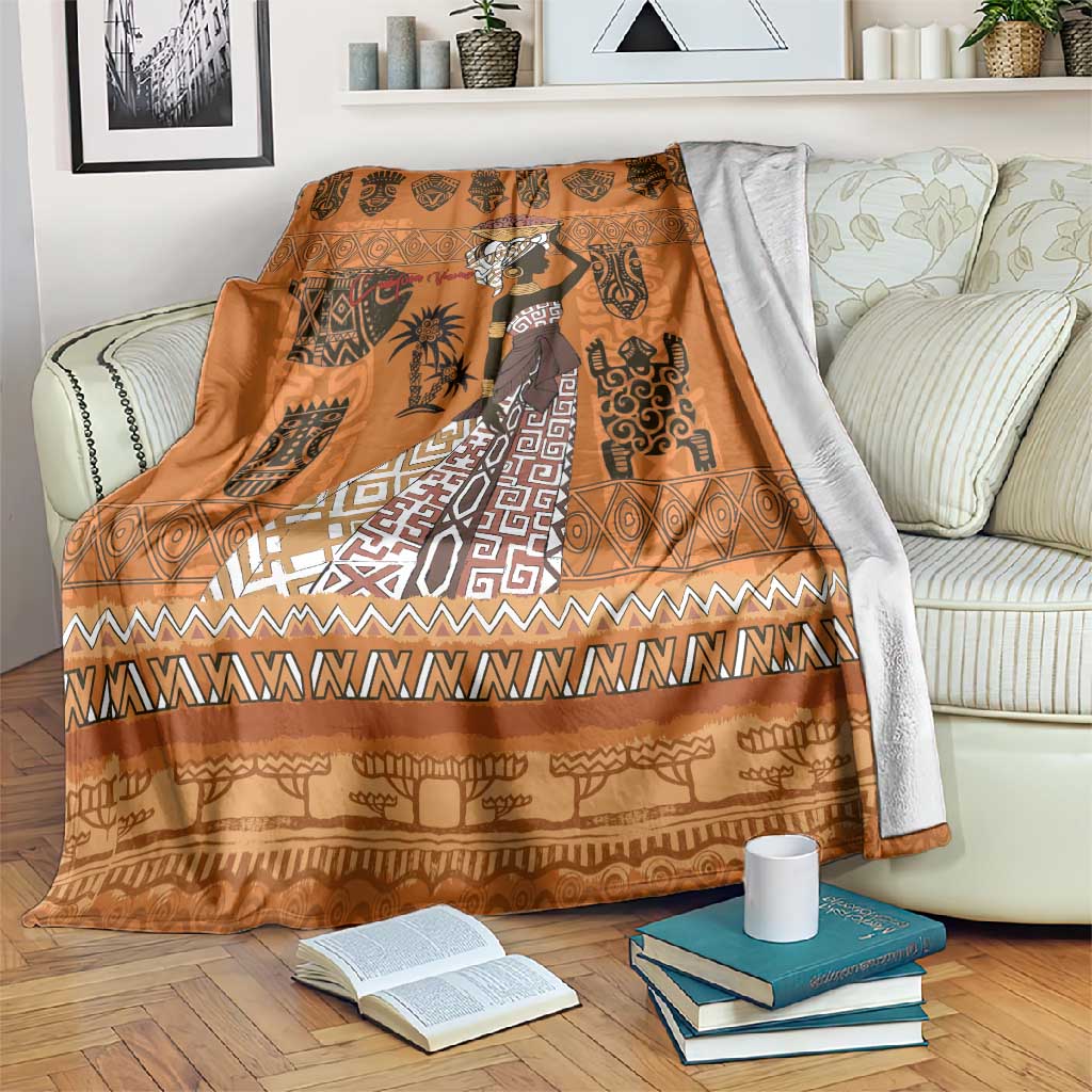 Personalized Beautiful Woman African Blanket DT02