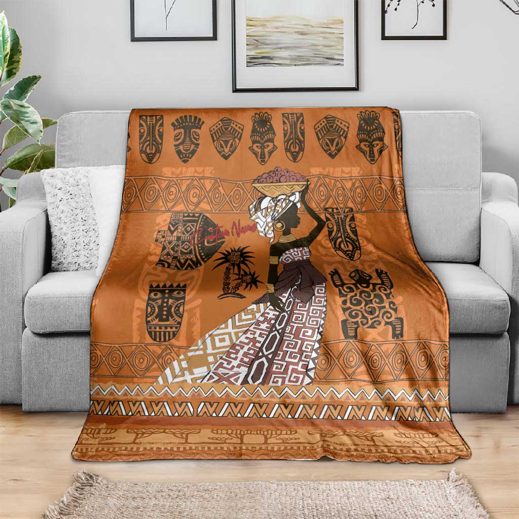 Personalized Beautiful Woman African Blanket DT02