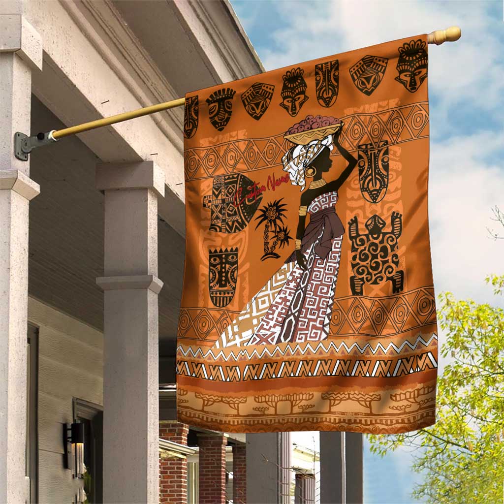 Personalized Beautiful Woman African Garden Flag DT02