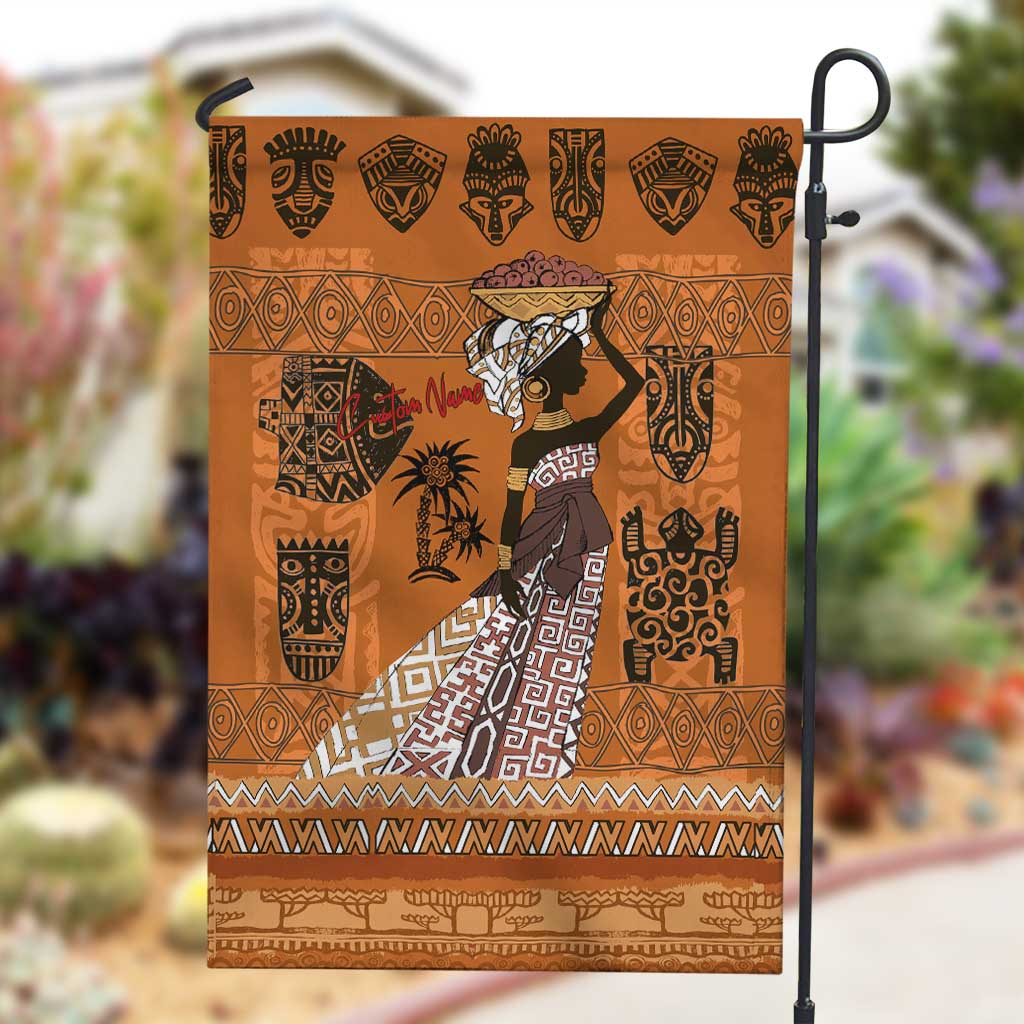 Personalized Beautiful Woman African Garden Flag DT02
