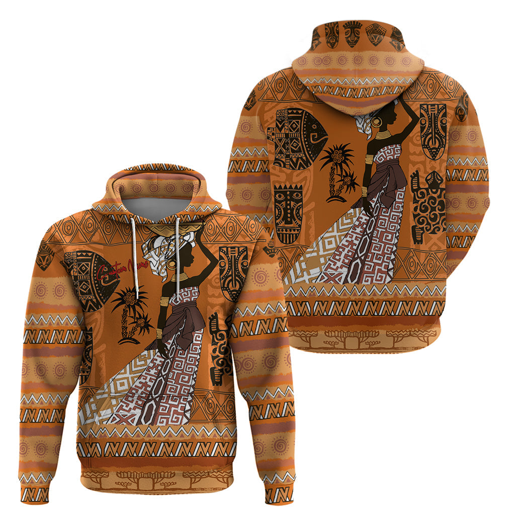 Personalized Beautiful Woman African Hoodie DT02